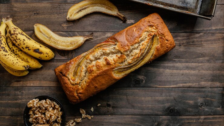 Gâteau à la banane et à la farine de maïs